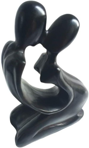 Sculpture Lovers Kiss Statue Kissing Couple Resin Statue Abstract Art Figurine - 第 16/19 張圖片