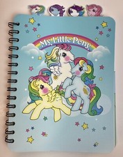 NEW Retro MY LITTLE PONY NOTEBOOK Spiral Tab Journal 9"x6" Vintage Art