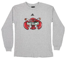 Adidas NBA G League Youth Maine Red Claws Waffle Distressed Tee Shirt