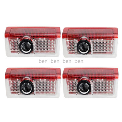 4 Car Door Light LED Projector Ghost Shadow Lamp For Mercedes Benz A B C E GL ML