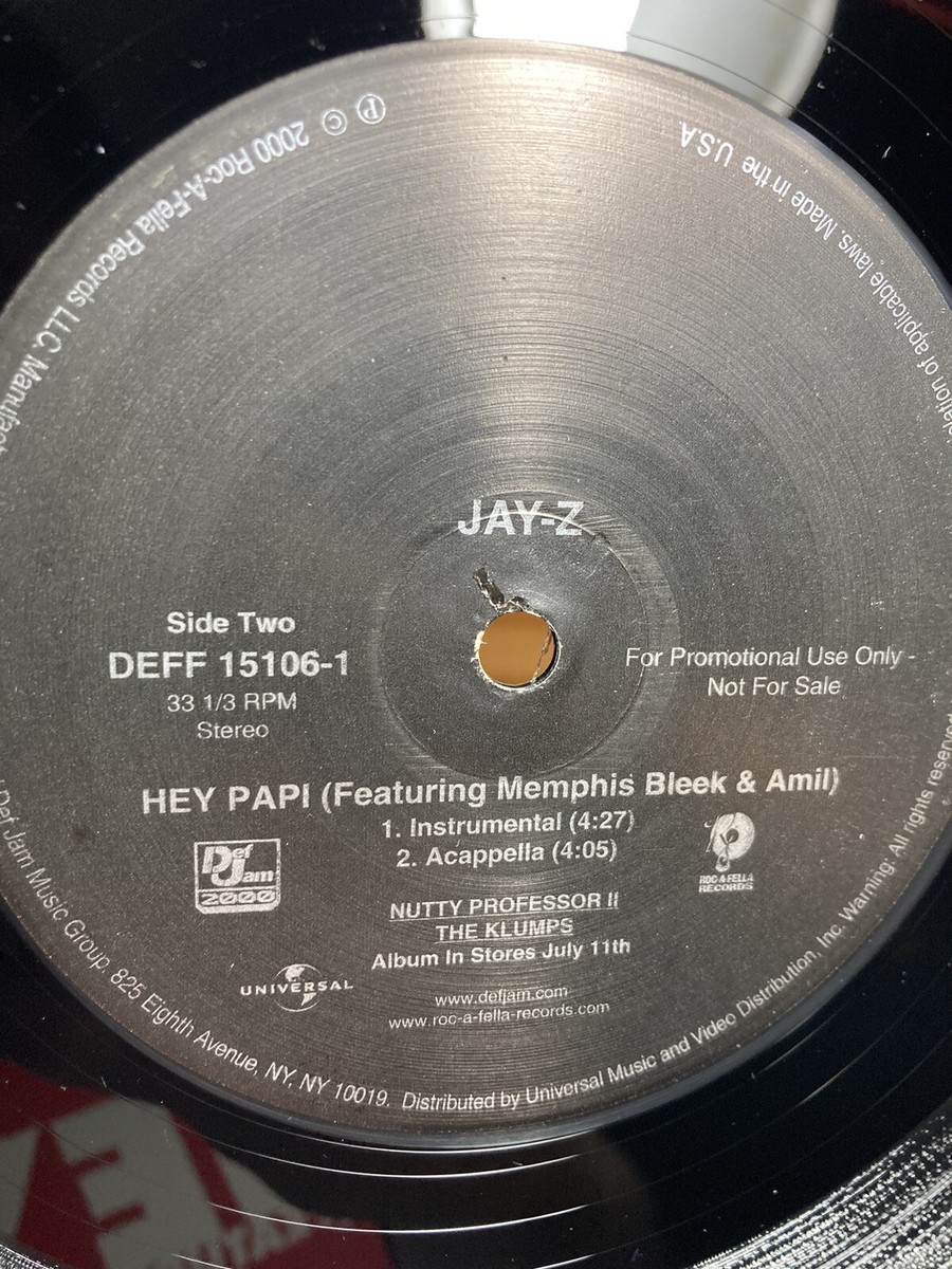 Hey Papi Jay Z Nutty Professor II Def Jam 12” Single Vinyl Record