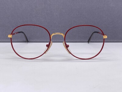 Brendel Brille Damen rot rund Panto Vintage metall retro 1980er 280