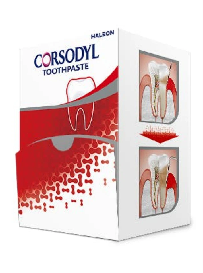 Corsodyl Fresh Mint Toothpaste Travel Pocket Holiday, Box Of 60, 15ml