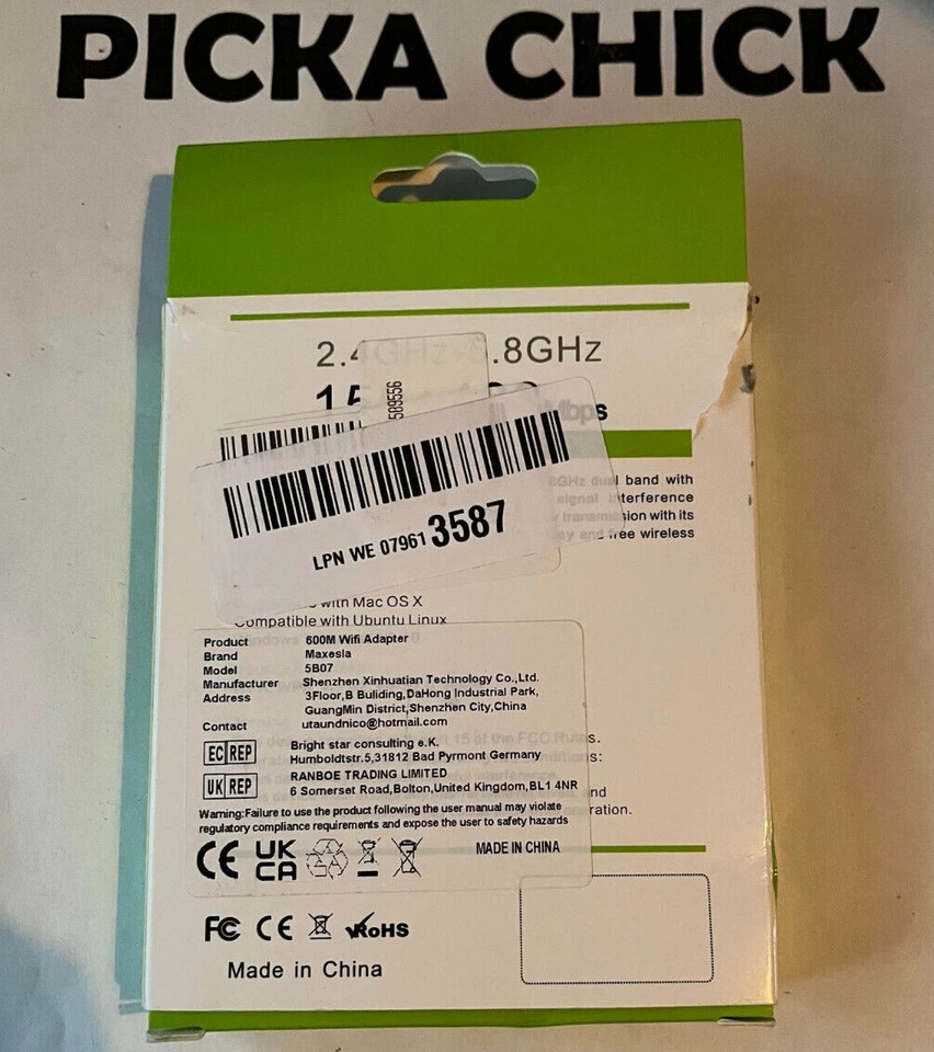 Maxesla AC600M Dual-band WiFi Dongle 2.4/5.8GHz - Image 4 of 4