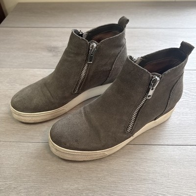 Steve Madden Womens Wedgie GRAY Wedge Boots Sneakers 9 Medium