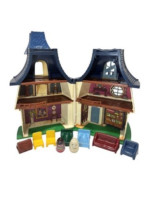 Vintage Hasbro Weeble Wobble Weebles Haunted House Ghost Witch Furniture