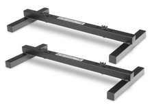 2x PAR Luci Fari Effetti Pavimento Base Supporto Pied Illuminazione Metallo Nero