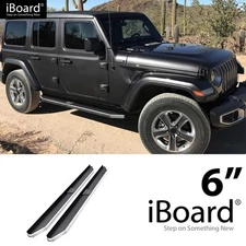 APS Running Board Polished 6" Fit Jeep Wrangler JL 4Dr 18-26
