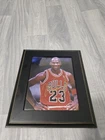 Michael Jordan Gold Pen Signed Autographed 8x10 Photo in Frame Chicago Bulls