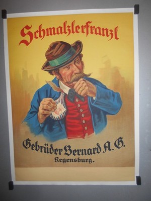 ECHTES ALTES POSTER - SCHNUPFTABAK.