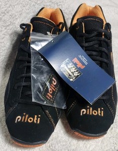 Piloti Driving Shoes Prototipo Men\'s Size 8 and Black Suede and Orange PIL-6005 Piloti Prototipo Driving Shoes | eBay main image 3