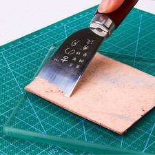Leather Burnisher Craft Tools Clear Tempered Glass Slicker for Burnishing Po _wo