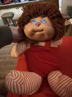 Cabbage patch kids Koosas Lion /Cat in red jumper striped body 1983 F3