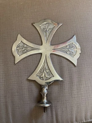 REMATE CRUZ ESTANDARTE RELIGIOSO - Imagen 1 de 2
