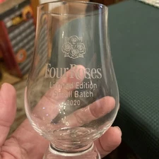 Glencarin Four  Roses  Bourbon Whiskey  2020 Taster Glass Limited issue