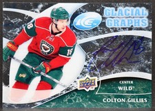 2009-10 Upper Deck Ice Glacial Graphs Colton Gillies GG-CG Auto 3757