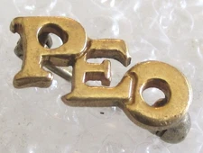 Vintage P.E.O. Sisterhood Sorority Member PEO Tiny Recognition Pin