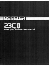 Beseler 23C II Enlarger Instruction Manual Reprint