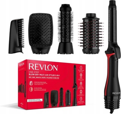 Revlon One Step Blow Dry 5-in-1-Lockenstab und Föhn RVDR5370E mit Ionenfunktion