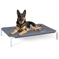 XL Elevated Dog Cot Bed Tool-Free Assembly - Outdoor Raised Dog Cooling Bed F...