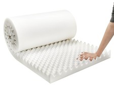 CRAURU 72 24 3 Inch Egg Crate Foam Padding Pressure-Relieving High-Densit...