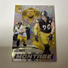 Panini 2025 Mosaic T.J. Watt Pittsburgh Steelers Montage Insert Card #28