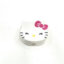 Sanrio Hello Kitty Face Pencil Sharpener White Pink Bow 2014 Sealed