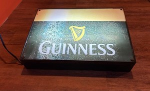 Guinness Light Up Sign 18.5" x 13.5" - New In Box!