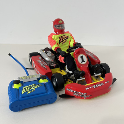 Taiko Edge Rc Go Kart Ersatzteile Reparatur fehlender Akkudeckel Projekt Vintage Retro