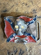 Vintage Belt Buckle Skull 2209