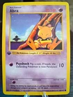 Pokemon Abra 043/102 Base Set Shadowless 1st Edition 30 HP Common EN Regular