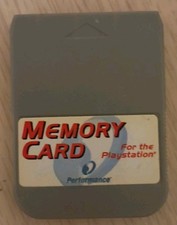 Performance   Memory Card for Sony Playstation PS1 15 Blocks - Used