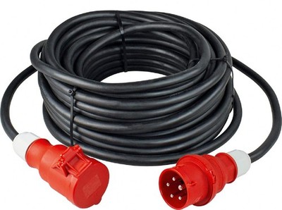 Power Extension Lead 25m H07RNF 5G1.5400V/16A/Approx 11kW 5 pole, ro...