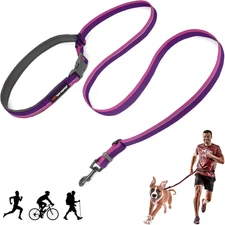 Hands Free Adjustable Length Dog Leash | Lightweight for Running Jogging Walking
