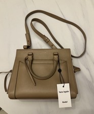 Saint Laurent Shoulder Bag Small Beige Leather