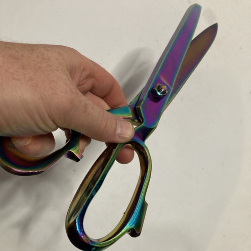 Stainless.S 14” Scissors Pakistan Giant Gigantic Colorful Metal - Picture 5 of 7