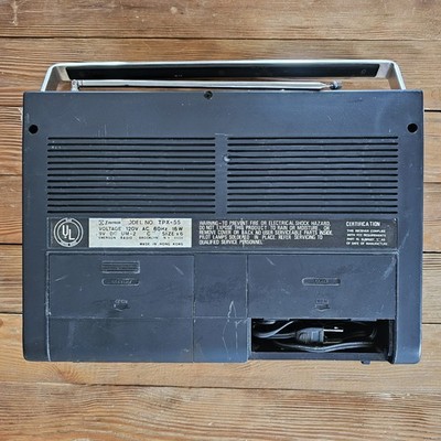 Vintage Boom Box 8-Track Player AM-FM Stereo Emerson TPX-55 PARTS
