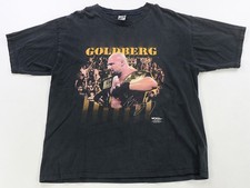 Camiseta Rara De Colección WCW Bill Goldberg Campeonato Mundial Lucha Libre 1998 Años 90 Negra