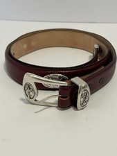 Belts.Com Italian Calfskin Genuine Leather Dress Belt Sz 36 Golf Theme