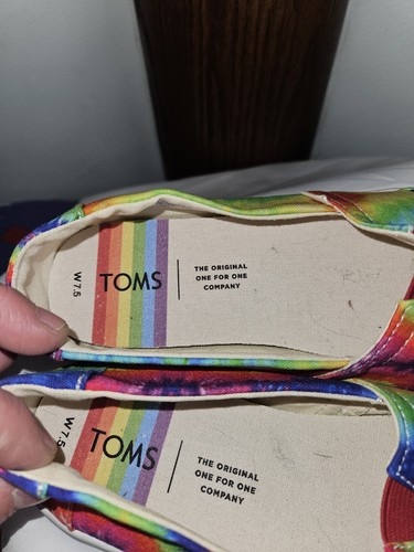 Women's Toms Tie Dye Slip-on Shoes Size 7.5 - Picture 5 of 6