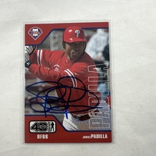 2002 Upper Deck 40 Man #909 Jorge Padilla Phillies Signed Auto *J1631