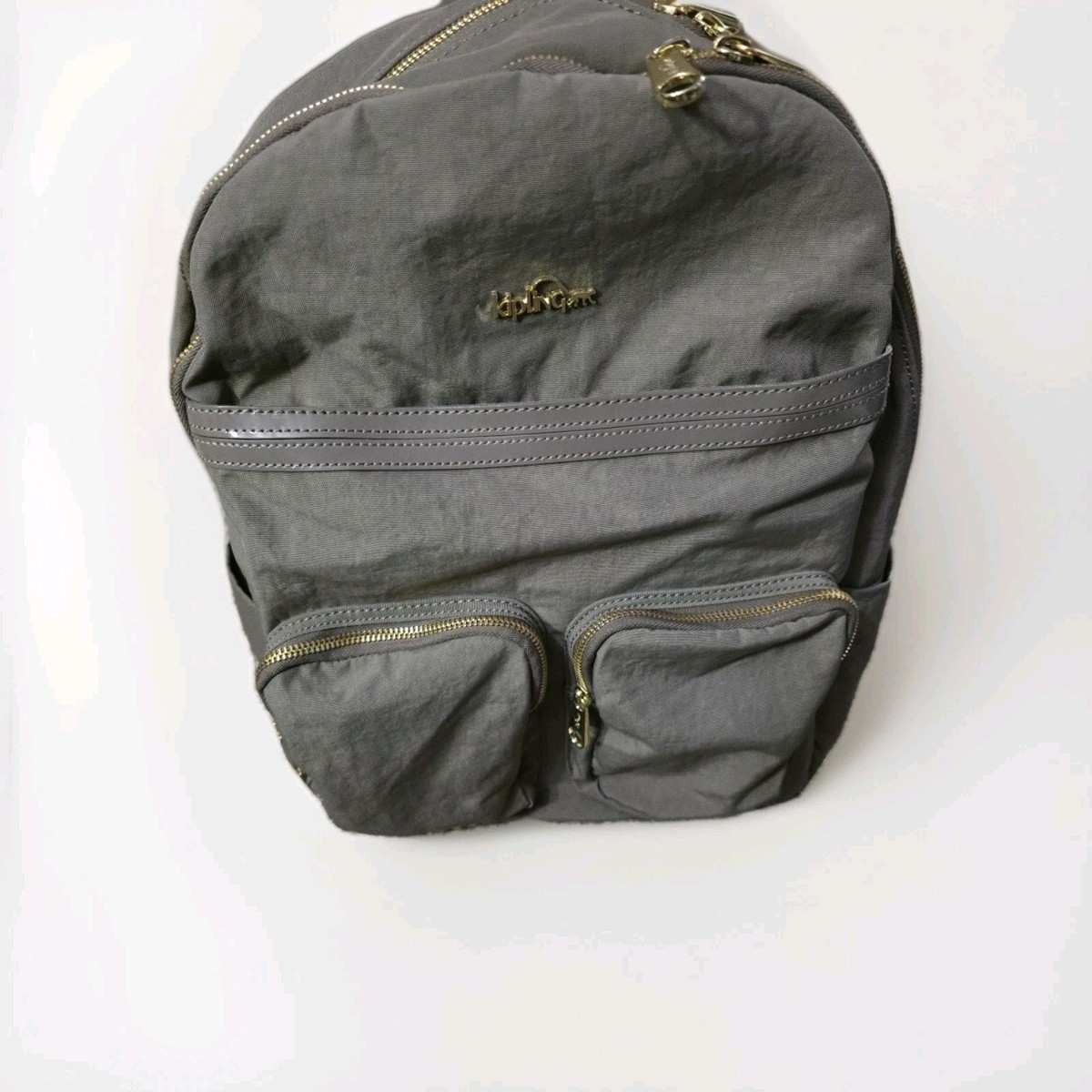 Kipling Tina Quilted Gray Backpack Kipling Tina Quilted Laptop Backpack Backpack | Desertcart Guam main image 2