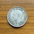 1942 Canada Fifty Cents 50C .800 Silver Coin