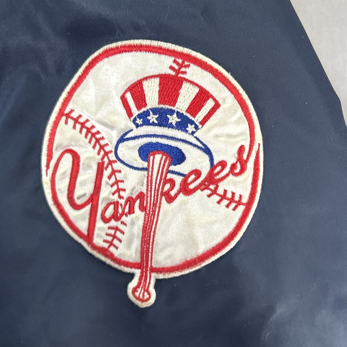 VTG Starter New York NY Yankees Diamond Collection Satin Quilted
