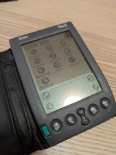 Vintage Palm III 3Com PDA With Case Tested and Works No Stylus