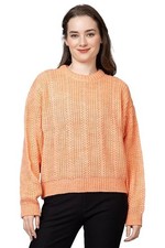 Women Wool Cashmere Sweater Knitted Pullover Round Neck Sweater Solid Jumper