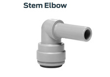 Pack of 10 - John Guest Stem Elbow - 3/8” Push Fit x 3/8" Stem - PI221212S