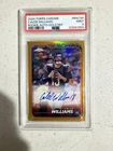 2024 Topps Chrome Rookie Auto Caleb Williams #RA-CWI Gold Refractor /50 (AU, RC)
