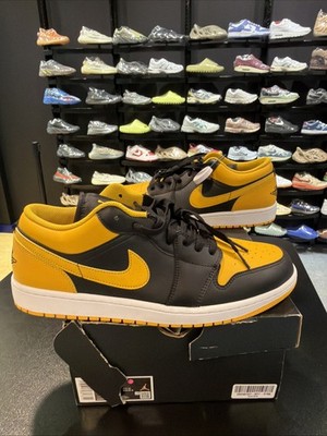 Nike Air Jordan 1 Low Yellow Ochre Size 13 Mess Up Box Lid Brand New Quick Ship