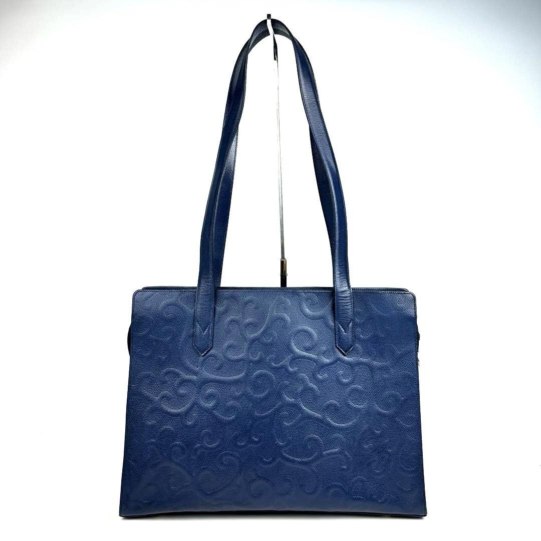 Borsa a tracolla Yves Saint Laurent in pelle blu navy autentica